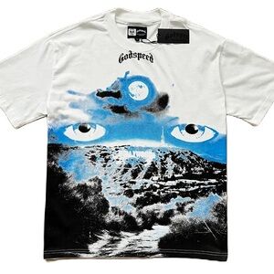 Godspeed Skull Print T-Shirt: Streetwear Fashion Tee for‎ Men NWT Size M